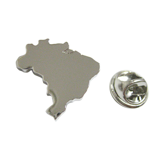 Kiola Designs | Accessories | Brazil Map Shape Lapel Pin | Poshmark